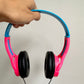 Headphones Blue + Pink