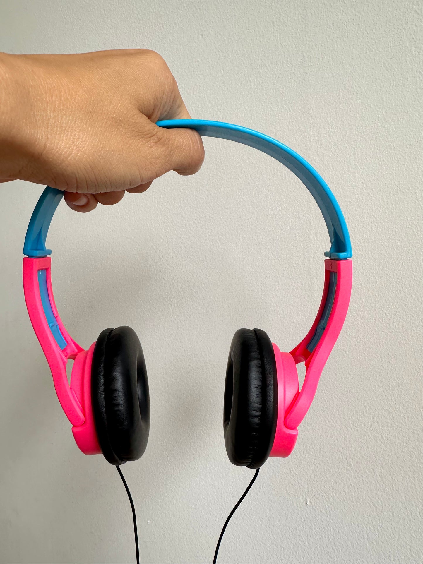 Headphones Blue + Pink