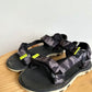 Strap Camo Grey Sandals / Size 1 Big Kids