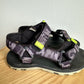 Strap Camo Grey Sandals / Size 1 Big Kids