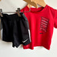 Nike T-shirt + Active Shorts Set / 24m