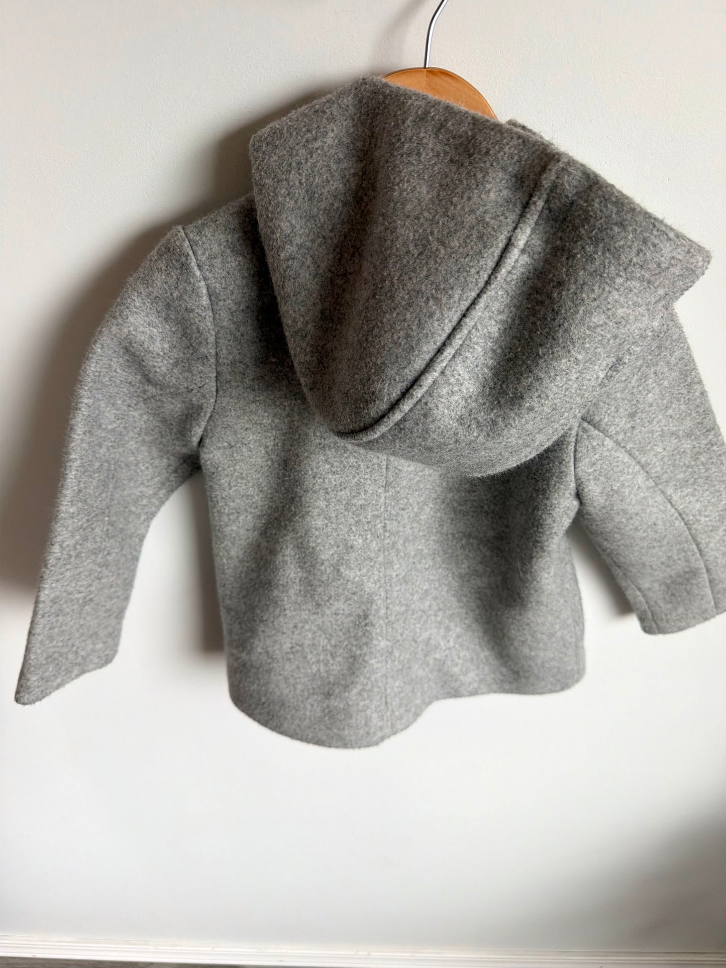 Grey Hood Long Coat / 3T