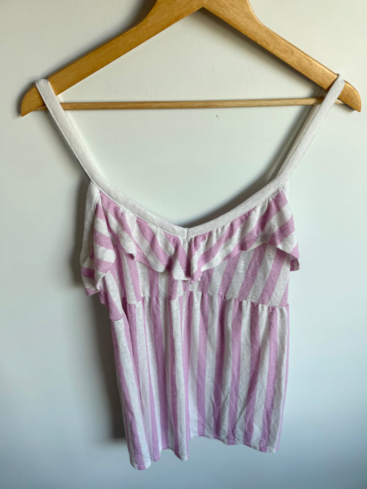 Maternity Pink Stripes Top / Medium