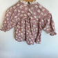 Lace Collared Purple Floral Dress / 6-9m