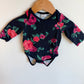 Roses Long Sleeve Bodysuit / 3-6m
