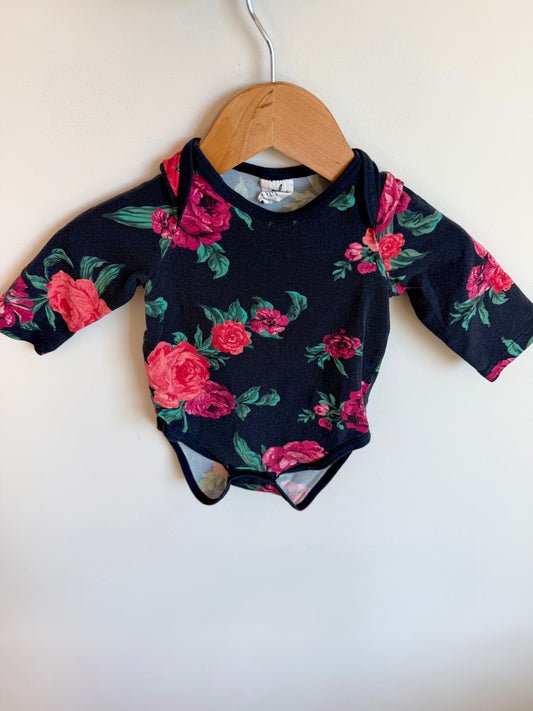 Roses Long Sleeve Bodysuit / 3-6m