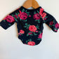 Roses Long Sleeve Bodysuit / 3-6m