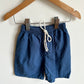 Blue Linen Shorts / 3T