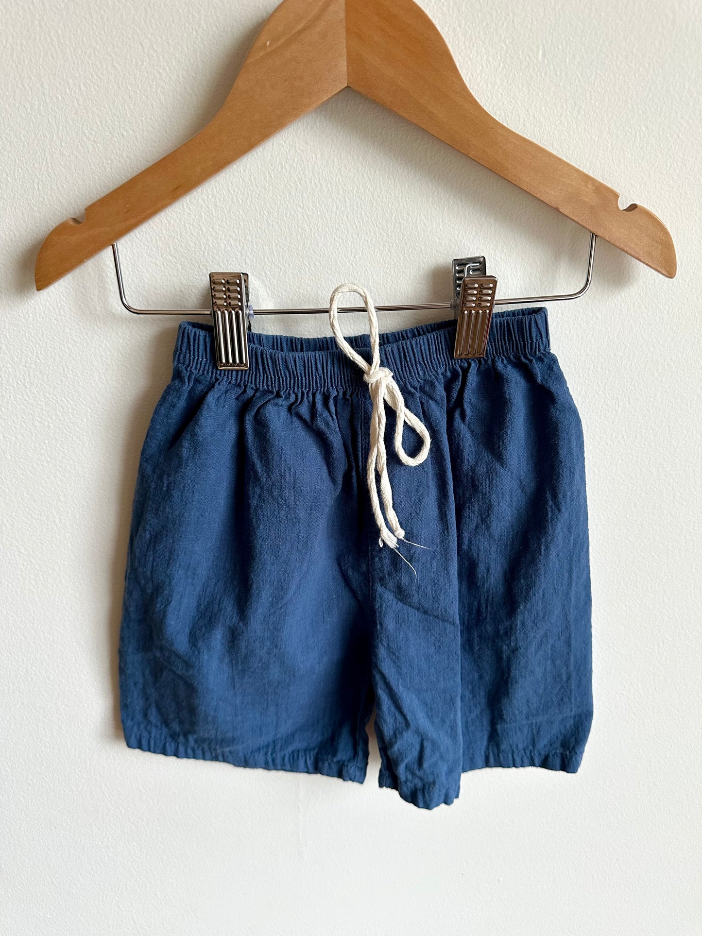 Blue Linen Shorts / 3T