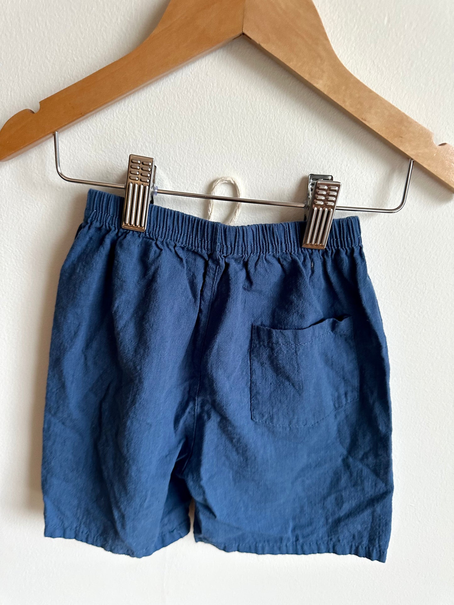 Blue Linen Shorts / 3T