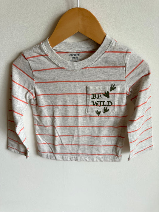 Be Wild Striped Long Sleeve / 24m