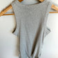 Grey Ribbed Maternity Tank / Medium