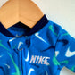 Nike Blue Fleece Sleeper / 0-3m