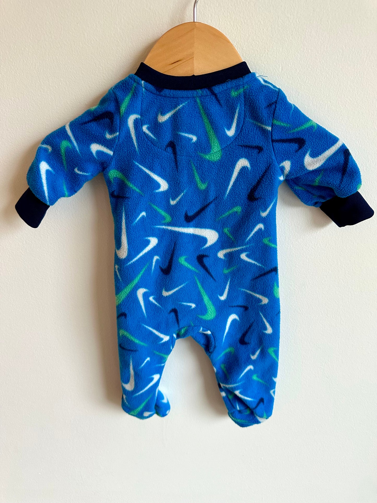 Nike Blue Fleece Sleeper / 0-3m