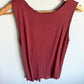 Lace Detail Berry Maternity Top / Medium