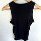 Black Ribbed Maternity Tank / Medium