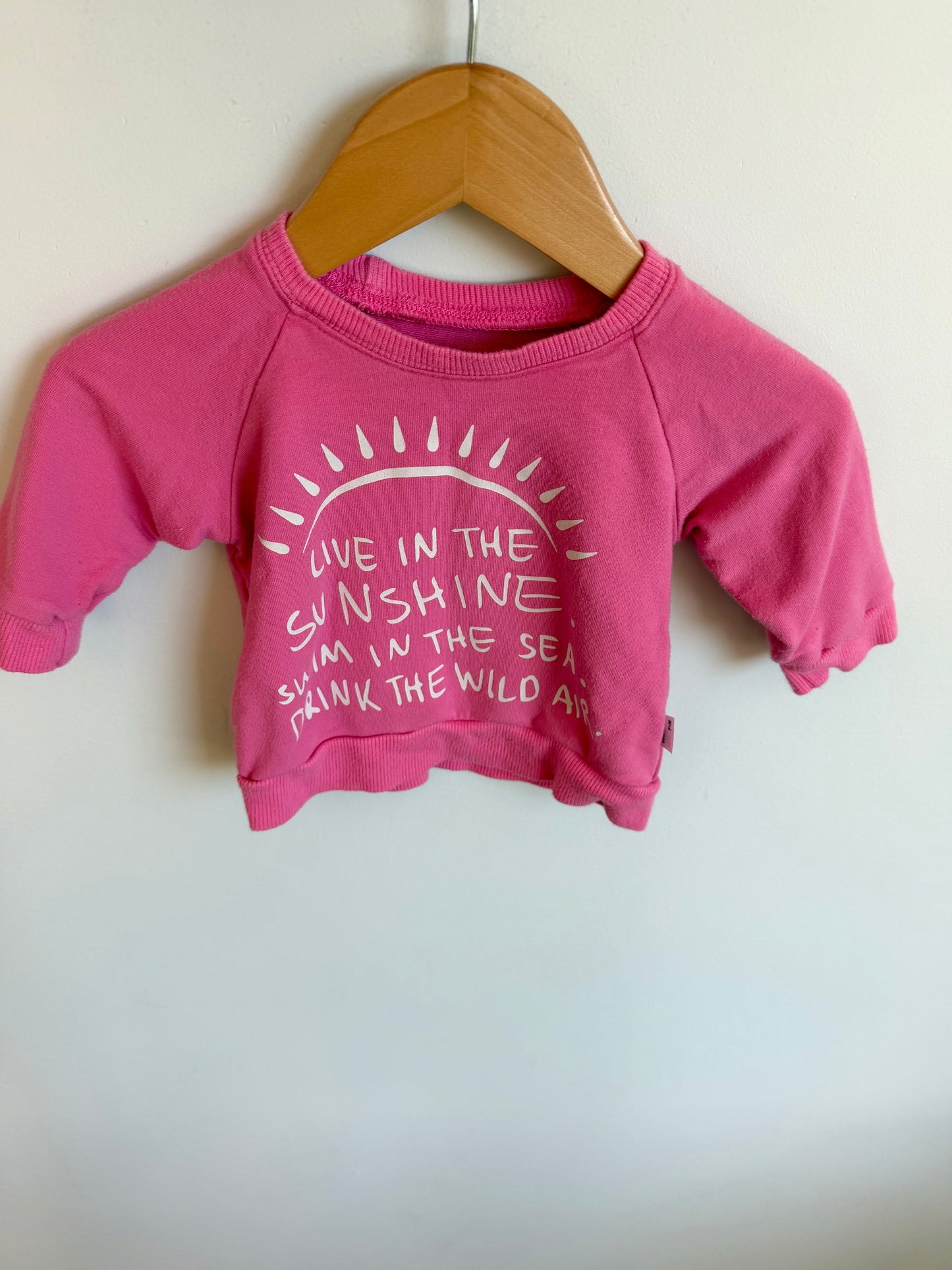 Pink Bamboo Sunshine Sweater (PLAY) / 0-6m