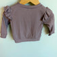 Mauve Ruffle Shoulder Top / 3-6m