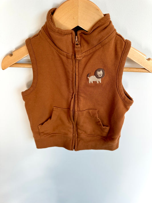 Lion Zippered Vest / 6m