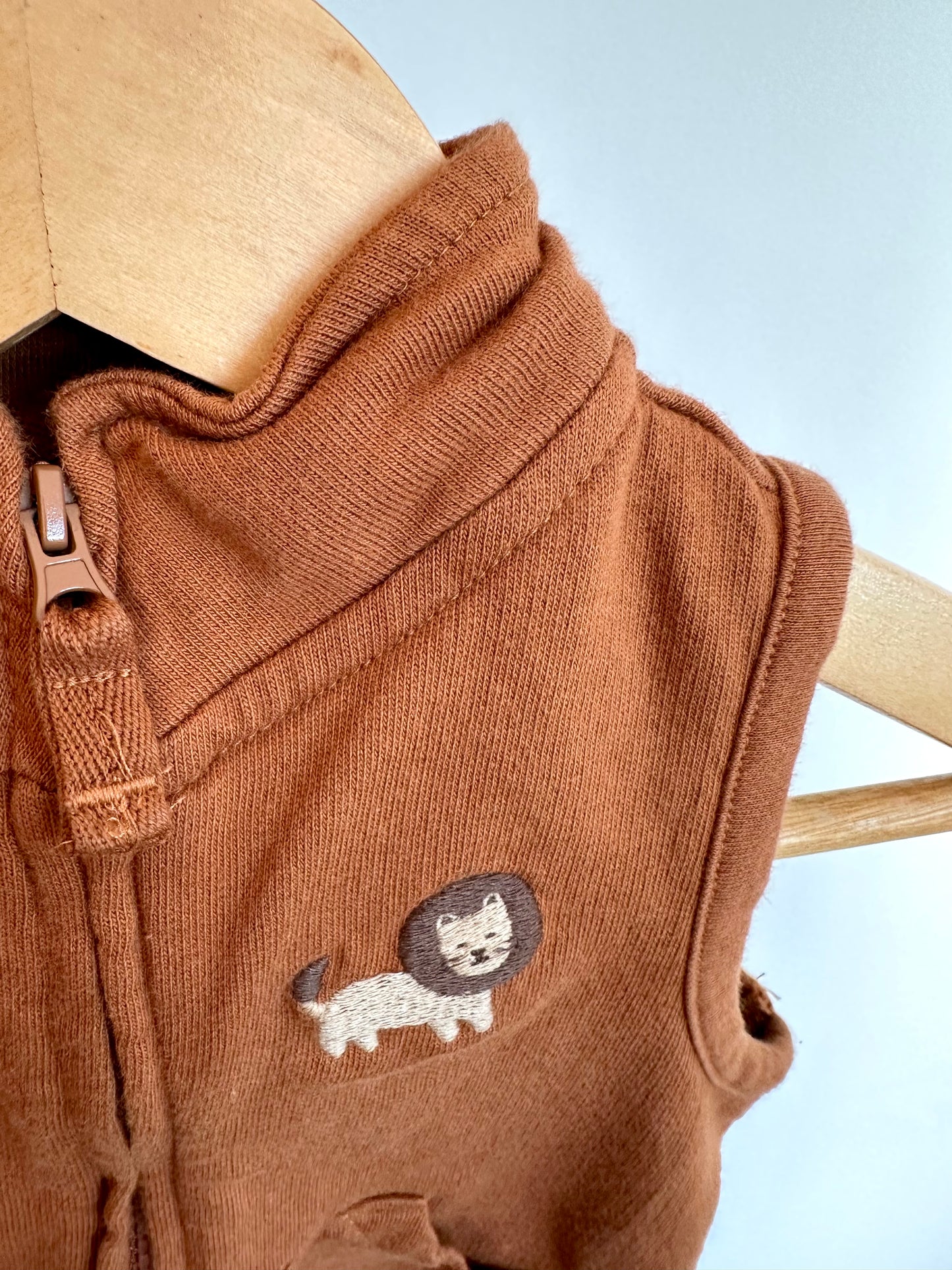 Lion Zippered Vest / 6m