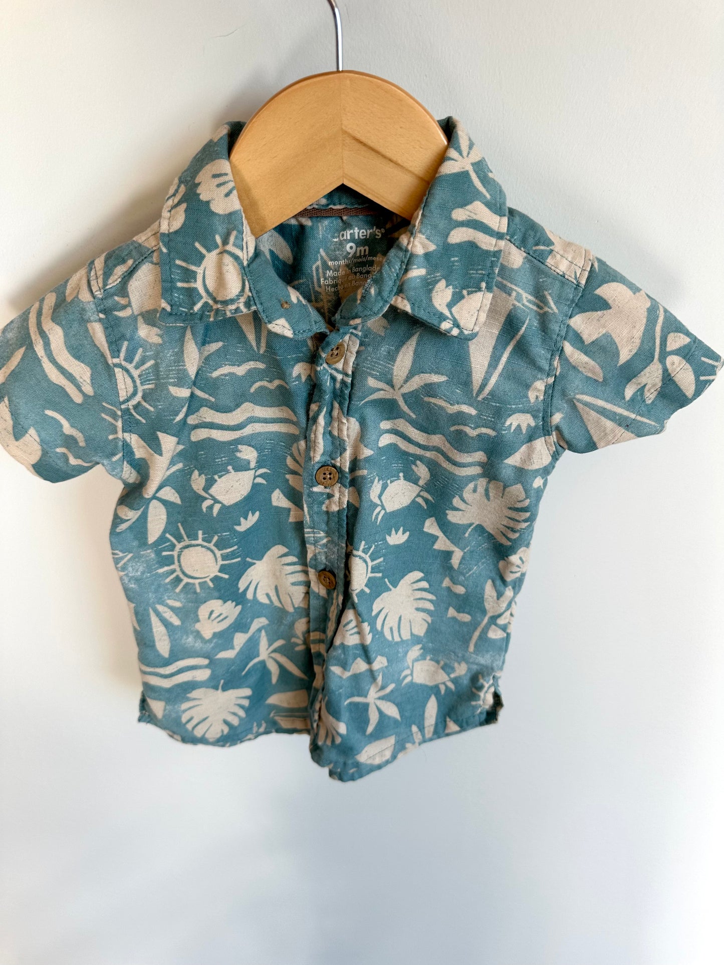Beach Button Up Top / 9m