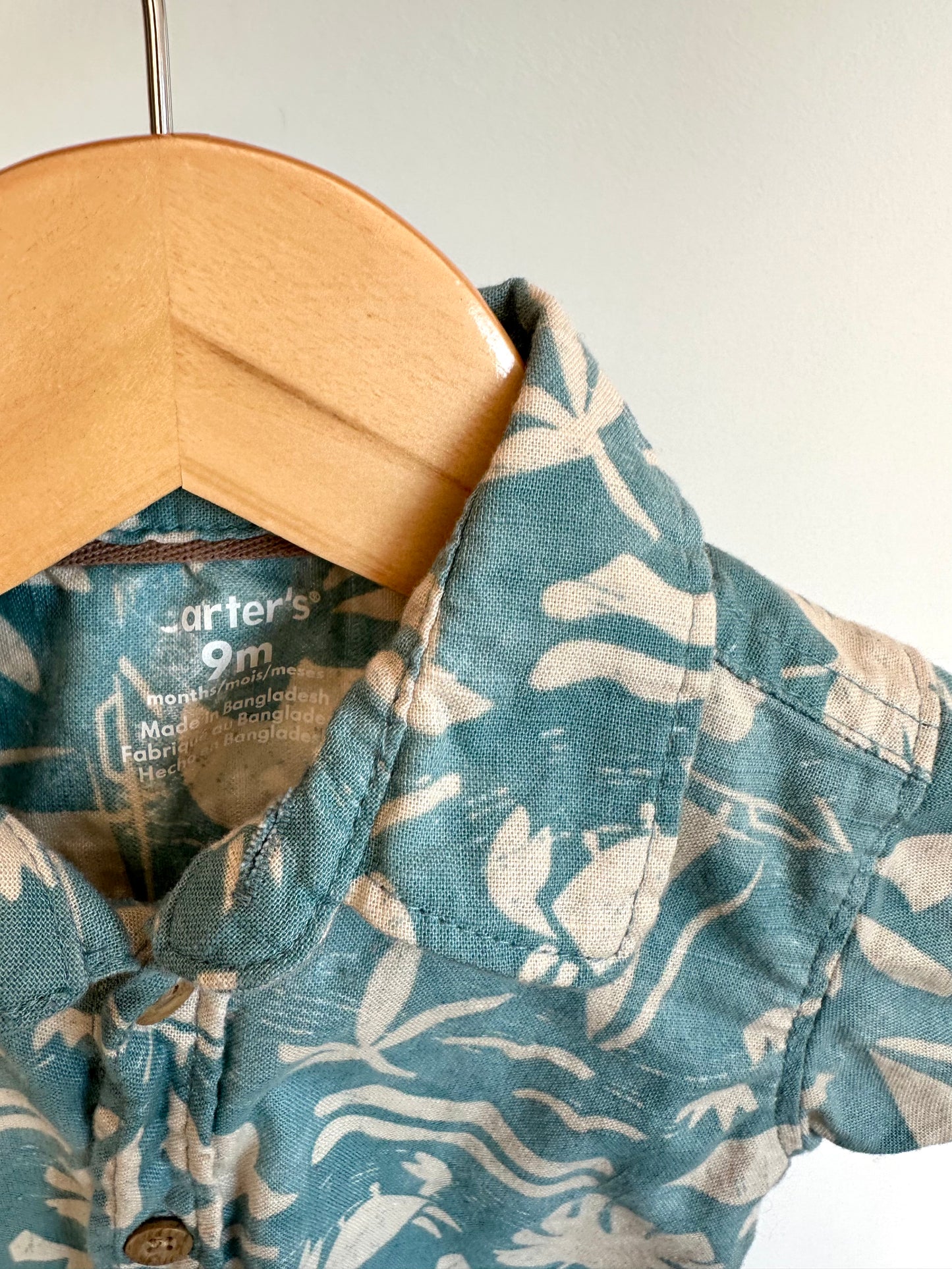 Beach Button Up Top / 9m