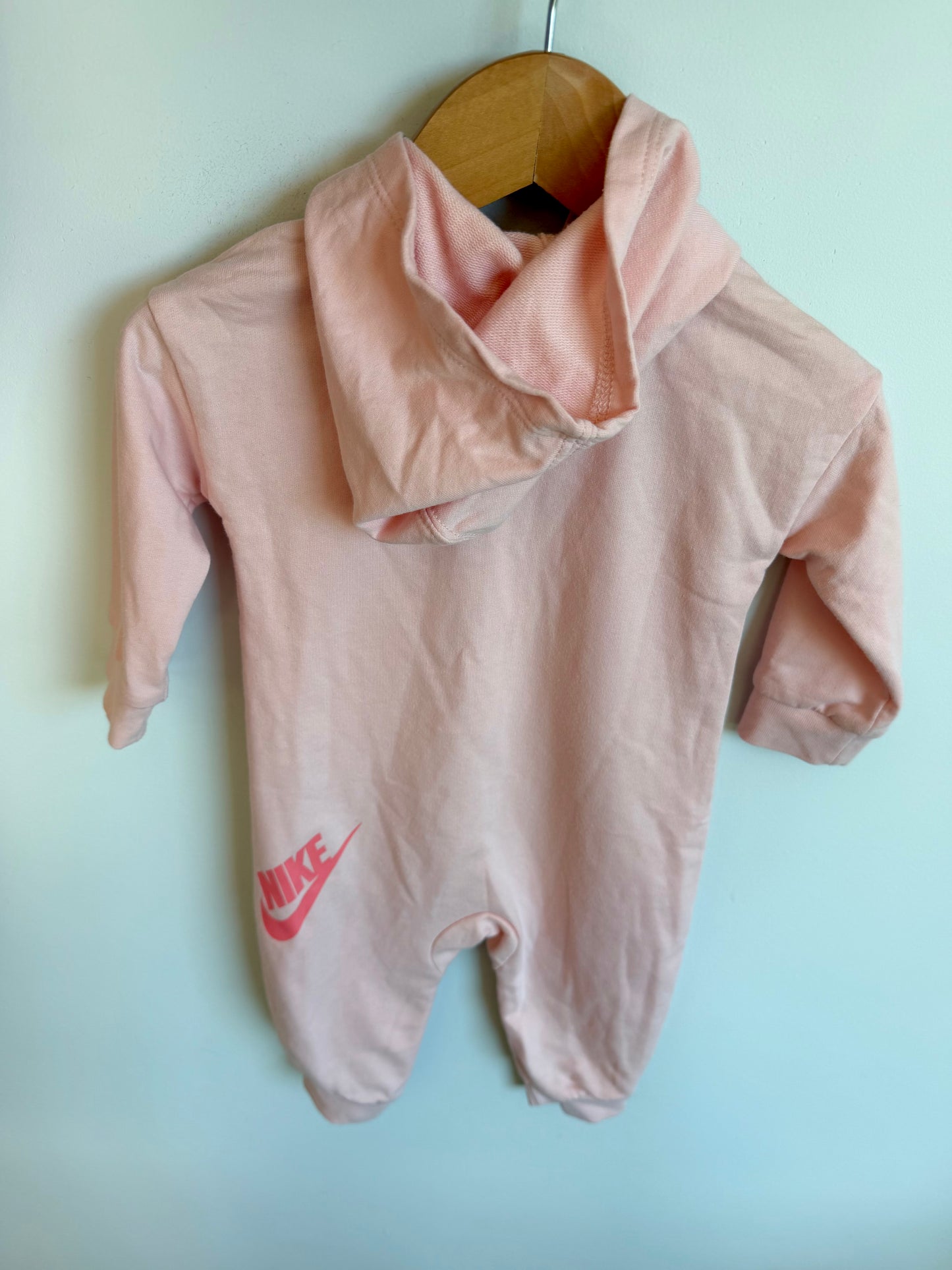 Nike Pink Hood Jumpsuit / 9m
