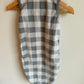 Grey Checkered Fleece Sleep Sack / 0-6m