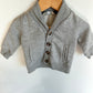 Grey Button Cardigan / 3-6m