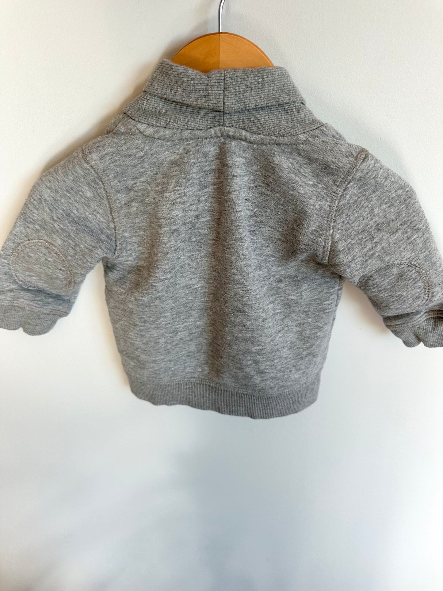 Grey Button Cardigan / 3-6m