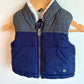 Gap Blue Sherpa Lined Vest / 0-6m