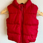 Red Puffer Vest / 6-12m