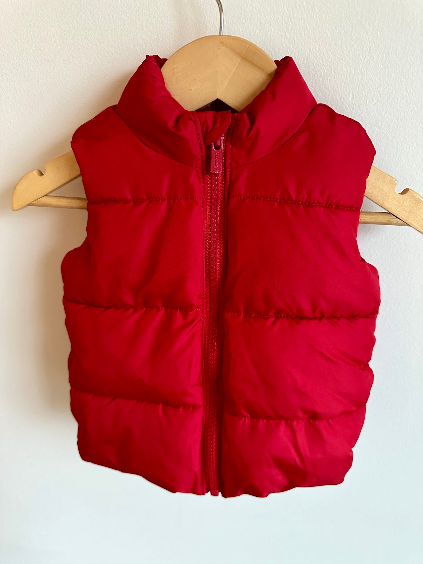 Red Puffer Vest / 6-12m