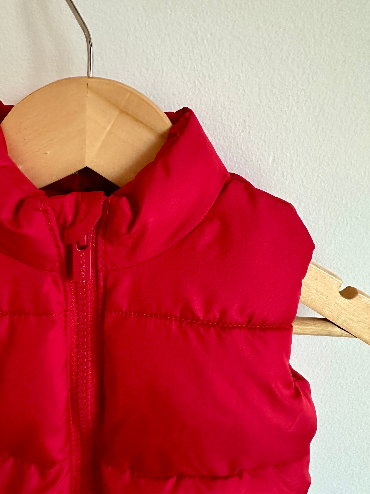 Red Puffer Vest / 6-12m