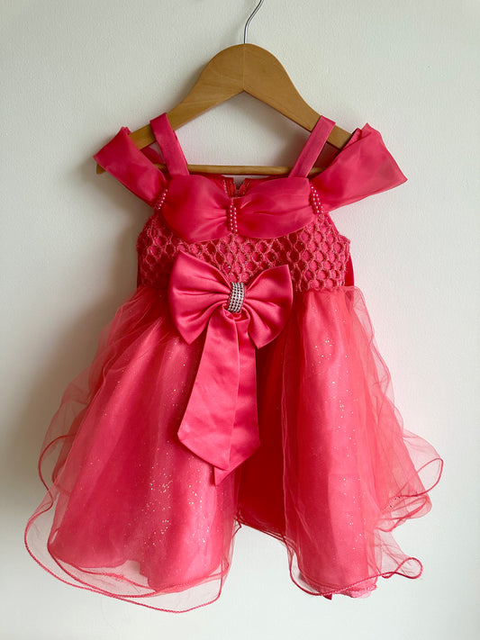 Pink Ruffle Formal Dress / 4T