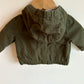 Olive Cargo Hooded Jacket / 0-3m