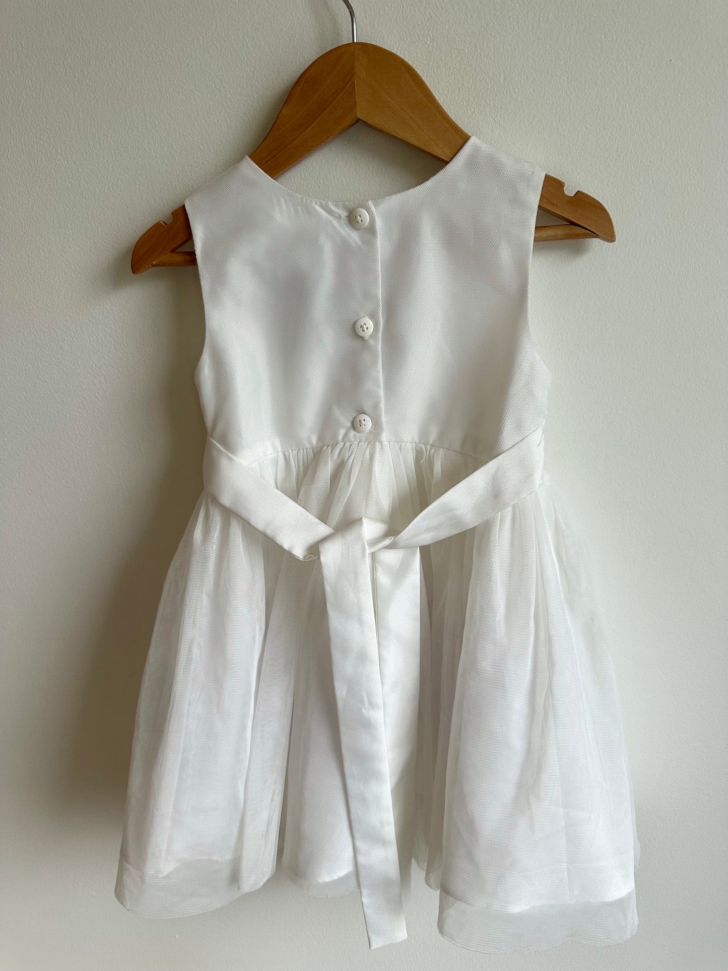 White Formal Tulle Dress / 3T