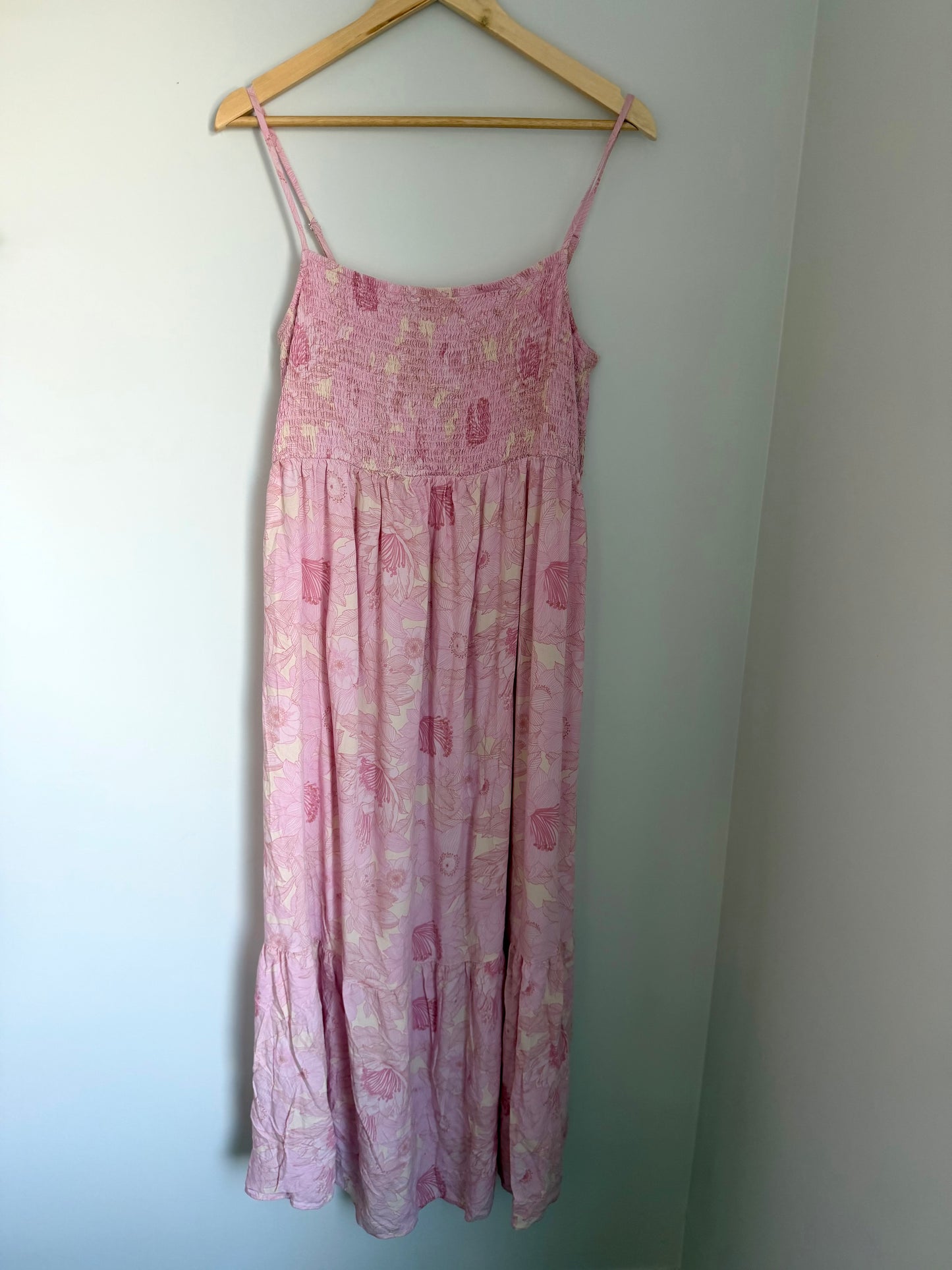 Gap Ruching Pink Maternity Dress / Large