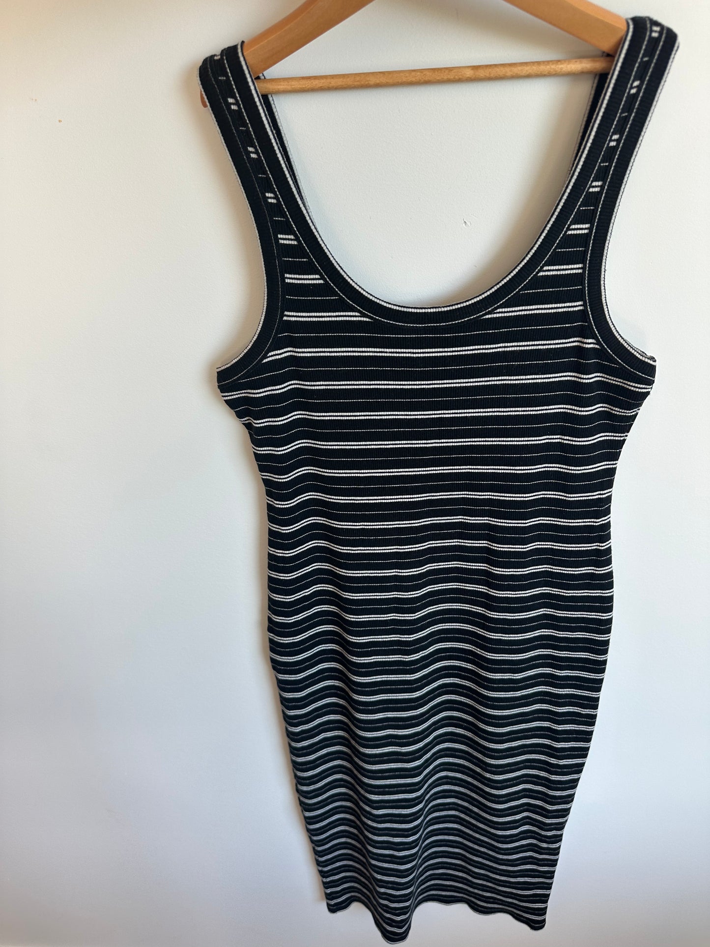 Thyme Striped Rib Tank Dress / XS