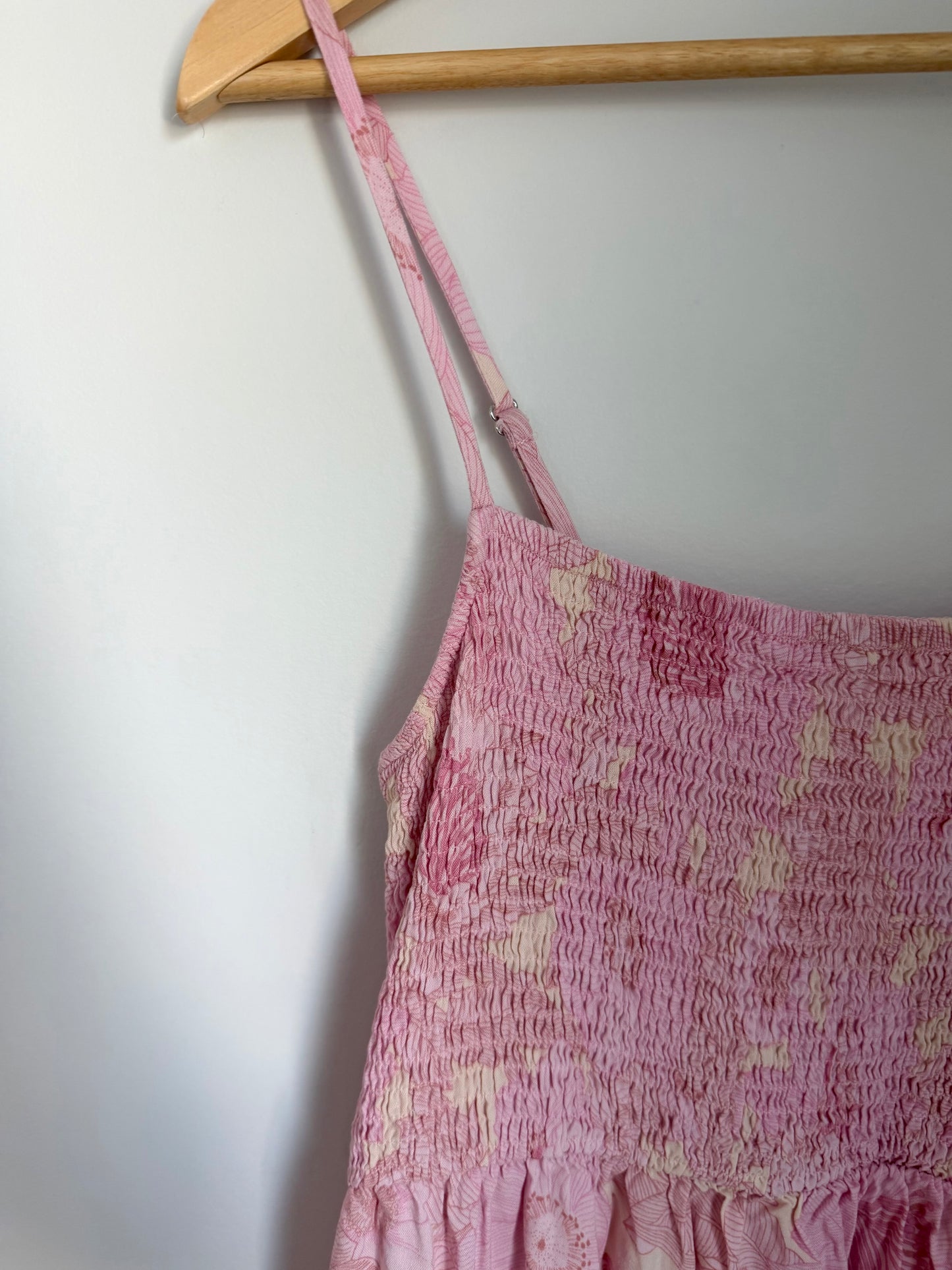 Gap Ruching Pink Maternity Dress / Large