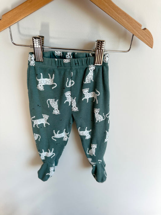 Footed Leopard Pants / 6m