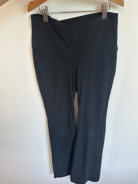 Thyme Black Slight Flare Leggings / XS
