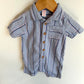 Stripes Collared Romper / 6-12m