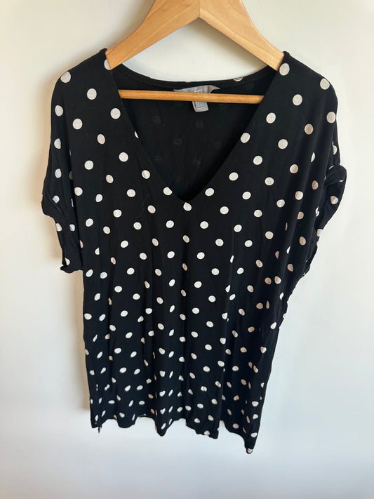Thyme Viscose Polka Dot Top / XS