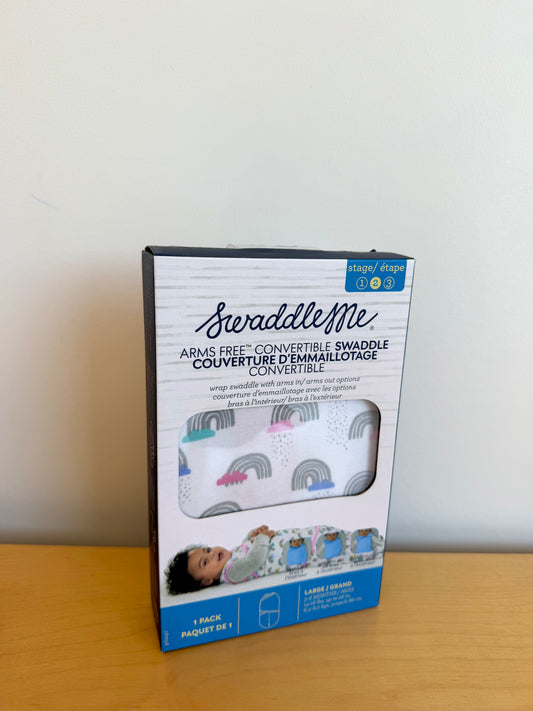 Rainbow Swaddle (With tags) / 3-6m