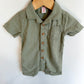 Olive Collared Romper / 6-12m