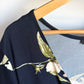 Wrap Navy Floral Dress / Large