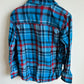 Blue Flannel Button Up / 7-8 years (sm)