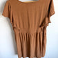 Mocha Button Top / Large