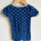 Blue Checkered Romper One Piece PJ / 2T